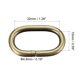 thumbnail image 2 of Hebillas ovaladas Uxcell de 32x15mm, hierro con electroplating tono bronce, paquete de 6, 2 of 4