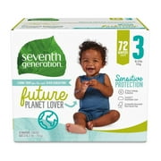 Seventh Generation Diaper Medium Stage 3 -- 72 Diapers