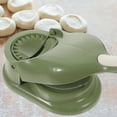 thumbnail image 4 of HONMEET Green PP Dumpling Maker Handheld Kitchen Press for Easy Homemade Dumplings, Mini Pies, Empanadas, and Dough Shaping Tool, 4 of 8