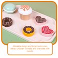 thumbnail image 2 of 1 Set Wooden Tea Set Simulation Food Set Pretend Play Set Miniature Tea Party Accessories, 2 of 8
