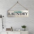 thumbnail image 2 of Hangs - Household Pendant - Wood Signs Scene Indication Wooden Sign Pantry Laundry Family Wall Art Vintage Rustic Decor Pendant Welcome Sign Decoration - 1Pc Wooden Hanging Decoration, 2 of 6