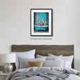 thumbnail image 4 of Modern Abstract Artwork Bathtub Daisy Bathroom Wall Art Rustic Wood Board Background Decor for Bedroom,Living Room,Office,and Home Blue Unframe Ready to Hang 12 x 16, 4 of 5