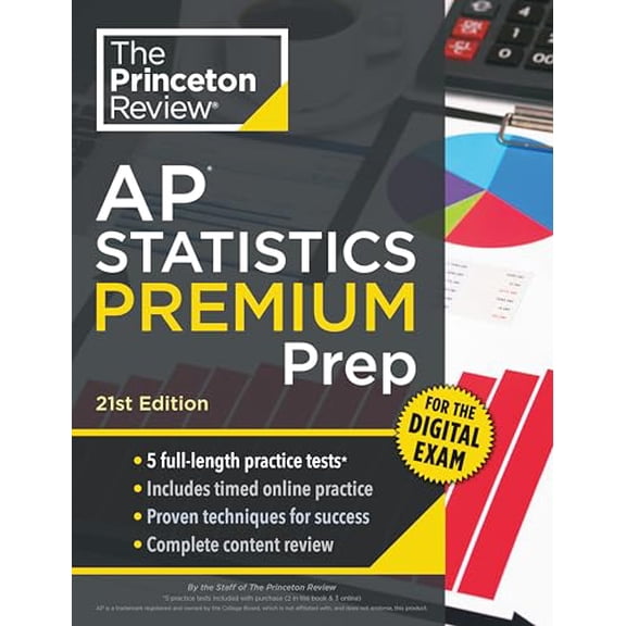 Pre-Owned Princeton Review AP Statistics Premium Prep, 21st Edition: 5 Practice Tests + Digital Practice (Paperback) by The Princeton Review