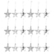 thumbnail image 1 of 18 piezas elegantes estrellas de cinco puntas árbol de Navidad decoración de estrellas decoraciones colgantes de Navidad, 1 of 6