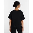thumbnail image 4 of Joyspun Women's French Terry Knit Sleep Top with Short Sleeves, Sizes XS-3X, 4 of 6