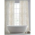 thumbnail image 4 of Brown Botanical Sheer Curtains 96 Inch Length 2 Panels Set, Farmhouse Spring Summer Branch Voile Window Treatment Semi Sheer Long Curtains Drapes for Bedroom/Living Room/Kitchen 52"x96"x2, 4 of 7