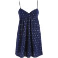 thumbnail image 1 of Aeropostale Vestido de tirantes con lunares para mujer, azul, mediano, 1 of 1