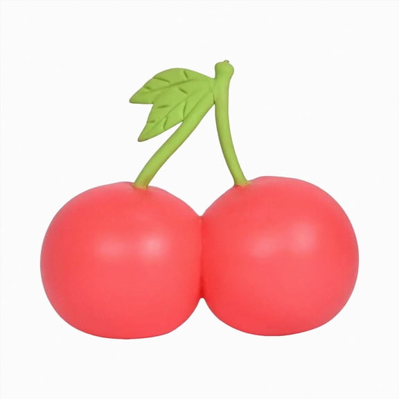Jumbo Squeeze Cherries Squishy 6 Inch, Giant Slow Rising Fruit Squishy Cherries Stress Toy, Realistic Sensory Fidget Food for Anxiety Relief, Large Soft Squeeze Ball for Kids Adults