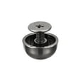 thumbnail image 5 of Unique Bargains 12x7mm Vissés Retour Rivets Creux Tête Ronde Clous en Cuir Noir 10 Pack, 5 of 5