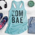 thumbnail image 2 of Zombae Tank Top, Ladies Racerback Tank Top, Halloween Tank, Funny Zombie Tank, Bae Tank, Cancun, Medium, 2 of 3