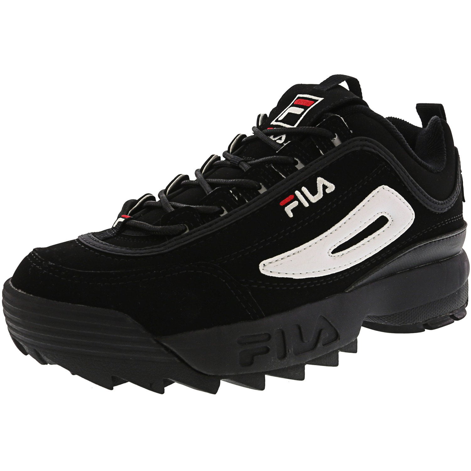 fila shoes disruptor black and white