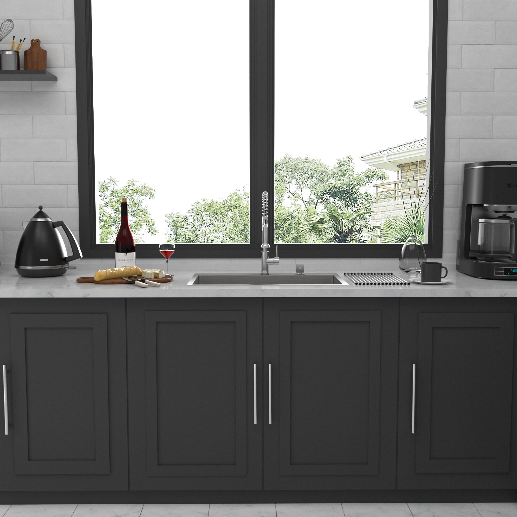 Stainless Steel Kitchen Sink 33 x 19 x 10 inch Kitchen Sink Drop In 16 Gauge Stainless Steel 33" Single Bowl Topmount Kitchen Sink Basin,Single Bowl Kitchen Sink