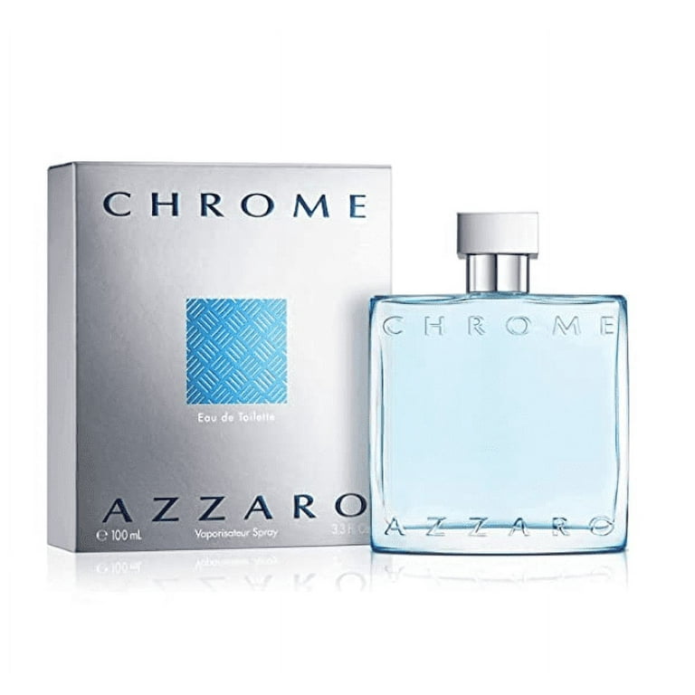Azzaro Chrome Eau de 3.4 Men, oz Toilette, Cologne for
