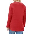 thumbnail image 3 of Women Long Sleeve T Shirt Casual Crew Neck Basic Top, 3 of 4