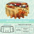 thumbnail image 2 of Fall Thanksgiving Round Table Cloth 60 Inch,Red Truck Pumpkin Tablecloth Waterproof Stain Wrinkle Resistant Washable Circle Table Cover for Home Kitchen Dining Room Party Outdoor Picnic, 2 of 6