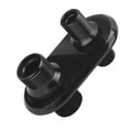 thumbnail image 1 of Ac Hose Port Firewall Bulkhead Car 2-Port Air Conditioner Bulkhead Connector Universal Modification Replacement For Hot RodBlack, 1 of 1