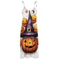 thumbnail image 5 of Halloween Ghosts Horror Pumpkin Fine Art Sleeveless Dress Summer Dress Woman 2025, 5 of 7