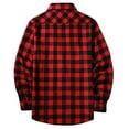 thumbnail image 7 of AIEOTT Boys Casual Plaid Button Down Shirts Kids Long Sleeve Collared Blouses Shacket Jacket 4-15 Years, 7 of 7