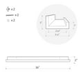 thumbnail image 6 of WELLAND Vista Photo Ledge Floating Shelves Picture Ledge Wall Mounted Shelf Display, 36''L x 3.5''D x 2''H, Set of 2, Espresso, 6 of 6