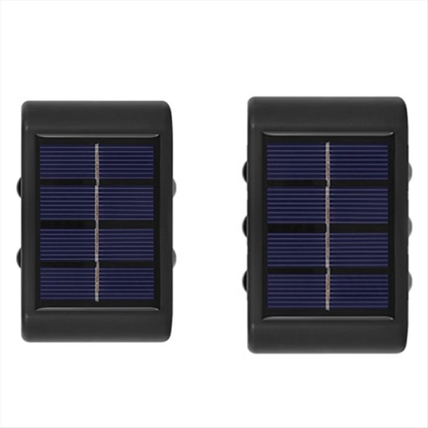 Lámpara Solar LED de Pared para Exteriores, Impermeable, para Vallas, Patios y Jardines Ornamentales, Luz Cálida.
