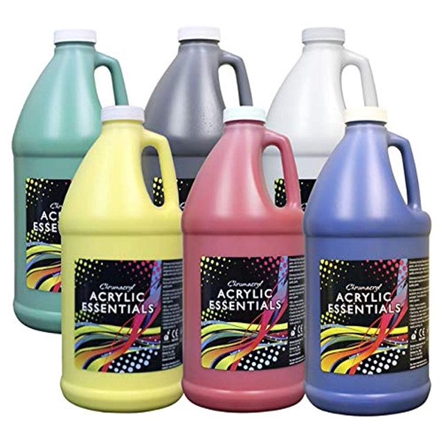 CHROMA ACRYLICS INC 223824 Peinture Acrylique ESSENTIALS 1/2 GALLON Ensemble de 6