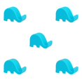 thumbnail image 3 of Ruiboury Universal Home Phone Mini Holder Apartment Desktop Smartphone Stand Portable Support Cellphone Accessory Blue 5Set, 3 of 6