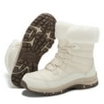 thumbnail image 7 of Mid Calf Snow Boots for Women 2025 Winter Fleece Lined Warm Non Slip Skiing Ski Hiking Trekking Hunting Ankle Booties, 7 of 7