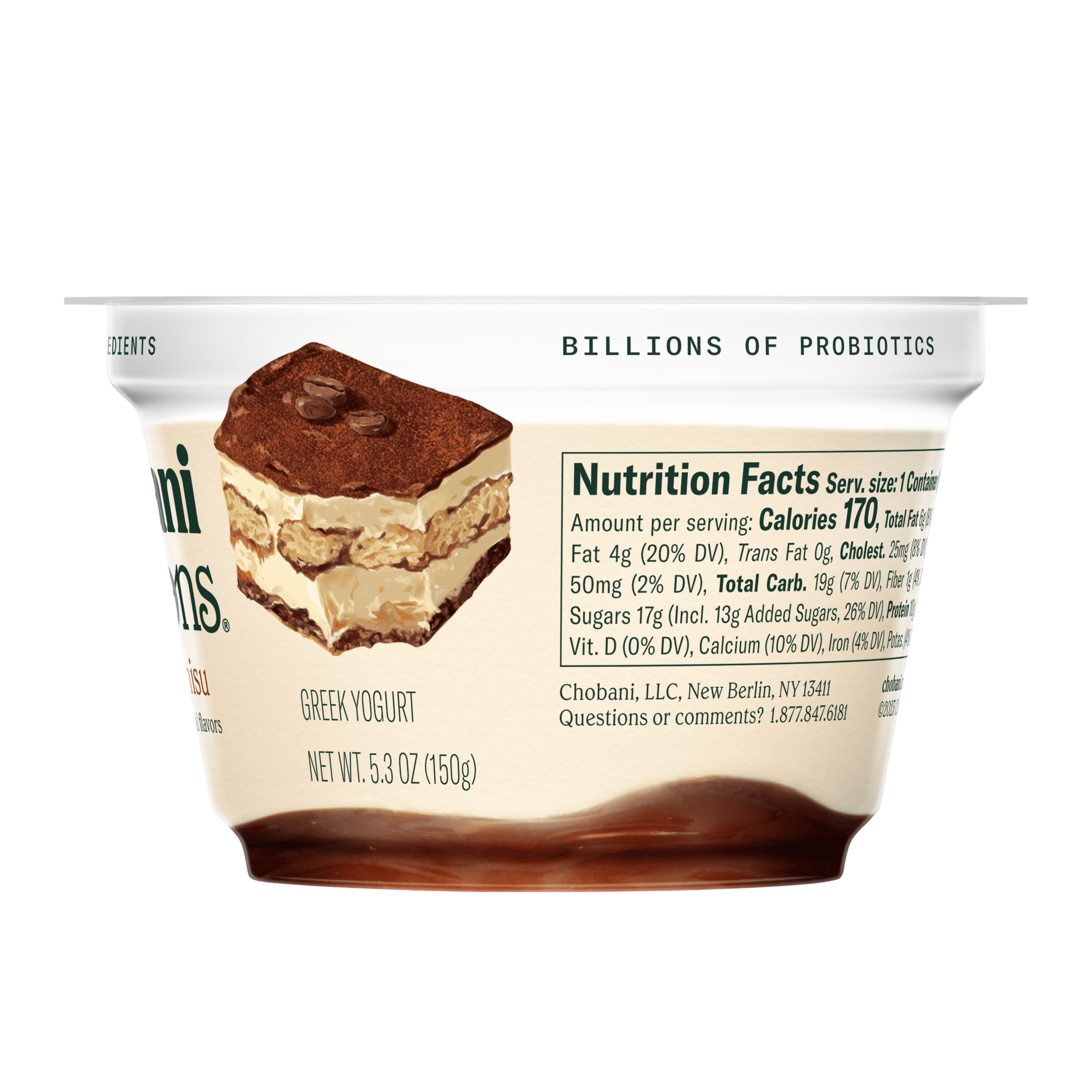 Chobani Creations Mocha Tiramisu Greek Yogurt 5.3 oz Cup