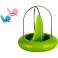 thumbnail image 1 of Pelador de verduras y kiwi, pelador de frutas deshuesado de acero inoxidable para cocina y 2 uds., soporte para bolsa de té colgante de silicona con forma de caracol de color aleatorio JM, 1 of 5