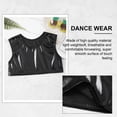 thumbnail image 6 of iiniim Girls Shiny Sequins Performance Crop Tops Kids Sleeveless Hip Hop Tank Top Vest 3-116 Black 12-14, 6 of 7