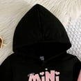 thumbnail image 6 of Zanarzt Kids Girls Clothes Girls Cute Clothes 3 Piece Hoodie + Cami Top + Pants Spring Outfits for Teen Girls Black,5-6 Years, 6 of 6