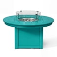 thumbnail image 6 of WestinTrends Helios 47" Modern Outdoor 55,000 BTU Patio Propane Round Fire Pit Table (Rocks Not Included), Turquoise, 6 of 15