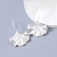 thumbnail image 4 of Pendientes de Ginkgo Biloba Qarigey 2 uds Dorados de Metal Forma de Hoja, 4 of 6