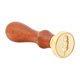 thumbnail image 2 of Cuadros Decorativos Sello de cera de sellado de metal con mango de madera antiguo Cera de sello con patrón de plantas (028) Tmvgtek embutido en tela, 2 of 7