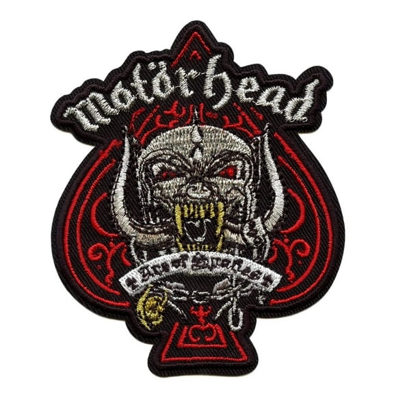 Motorhead Patch Metallic Ace of Spades Embroidered Iron