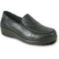 thumbnail image 1 of Kozi Soulier Mocassin Décontracté Confortable pour Femmes à Enfiler OY5318 avec Bout Rond Moc et Goussets Doubles Noirs, 1 of 8