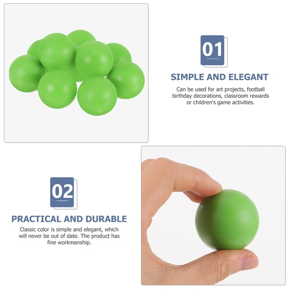 LOLIPPYY 10Pcs Table Soccer Balls Light Green Color Durable Football Balls for Table Football Games