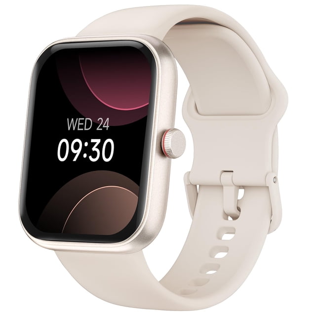 Reloj inteligente TOOBUR Alexa con pantalla HD integrada IP68 de 1,91", color beige