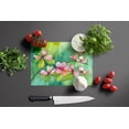 thumbnail image 3 of Virginia Dogwood in Watercolor Glass Cutting Board Large 12 in x 15 in, 3 of 5