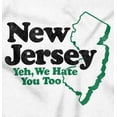thumbnail image 2 of New Jersey We Hate You Too Benny Joke Womens Fitted Plus Size Graphic Tee Brisco Brands 2X, 2 of 5