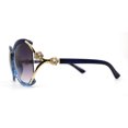 thumbnail image 5 of Womens Rhinestone Jewel Butterfly Exposed Lens Diva Sunglasses Blue Smoke, 5 of 5