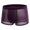 Wine Red, variant on zeranth Men Summer Underwear Mid-rise Wide Elastic Waistband Boxer Briefs U-convex Thin Ice Silk Mesh Shorts Panties Underpants