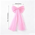 thumbnail image 3 of 1 Pcs Pink Large Bow Party Decorations 13.4 x 28.7 Inch Giant Ribbon Bow Hanging Wall Decor Wrapping DIY Craft for Birthday Valentines Day Wedding Baby Shower Room Wall Backdrop Party, 3 of 7