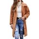thumbnail image 1 of Chaqueta tipo cárdigan Angashion de forro polar borroso de piel sintética para mujer, 1 of 7
