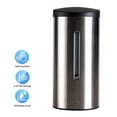thumbnail image 2 of WiseWater Large Capacity Touchless Automatic Soap Dispenser for Bathroom, Wall Mount Hand Soap Dispenser with Motion Sensor, Commercial Soap Dispenser, Stainless Steel, 24oz/700ml, Silver, 1pcs, 2 of 6