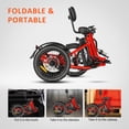 thumbnail image 6 of Addmotor Electric Trike, 750W (Peak 1400W) 90Miles Electric Tricycle for Adults, 48V 20Ah Folding 3 Wheel Electric Bikes with Parking Brake & Rear Speed Differential, E-310Mini Gray, 6 of 11