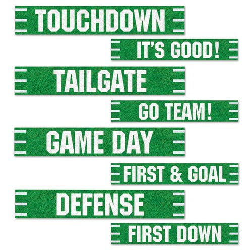 The Beistle Company 4 Piece Football Street Sign Standup Set Walmart Com Walmart Com