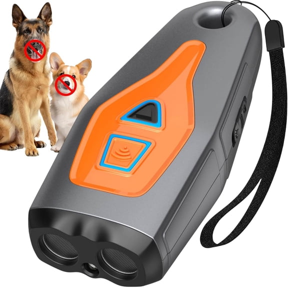 Dog Bark Deterrent Devices with LED Flashlight -20ft | Barks No More Dog Training Tool Bark Buddy Anti Bark Device for Dogs |Best Behavior Aid - Barking Silencer Indoor & Outdoor, Rechargeable