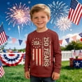 thumbnail image 2 of Byoo Toddler Boy Graphic T-Shirt Casual Letter Print Full Sleeve Crewneck Comfortable Pullover Top Daily T Shirt, 2 of 4