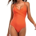 thumbnail image 1 of Women's Plus Size One Piece Swimsuit V Neck Tummy Control Swimwear Bikini, 1 of 2